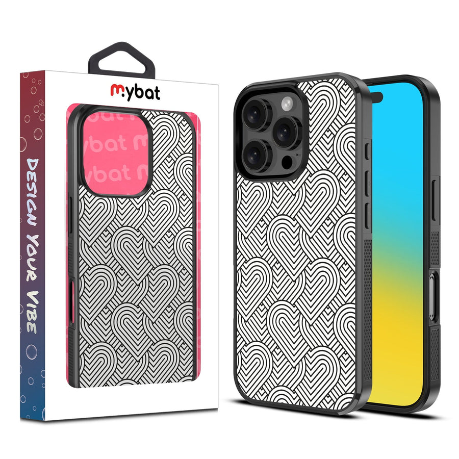MyBat Design Lab Series Case for Apple iPhone 16 Pro - Hearts Aligned