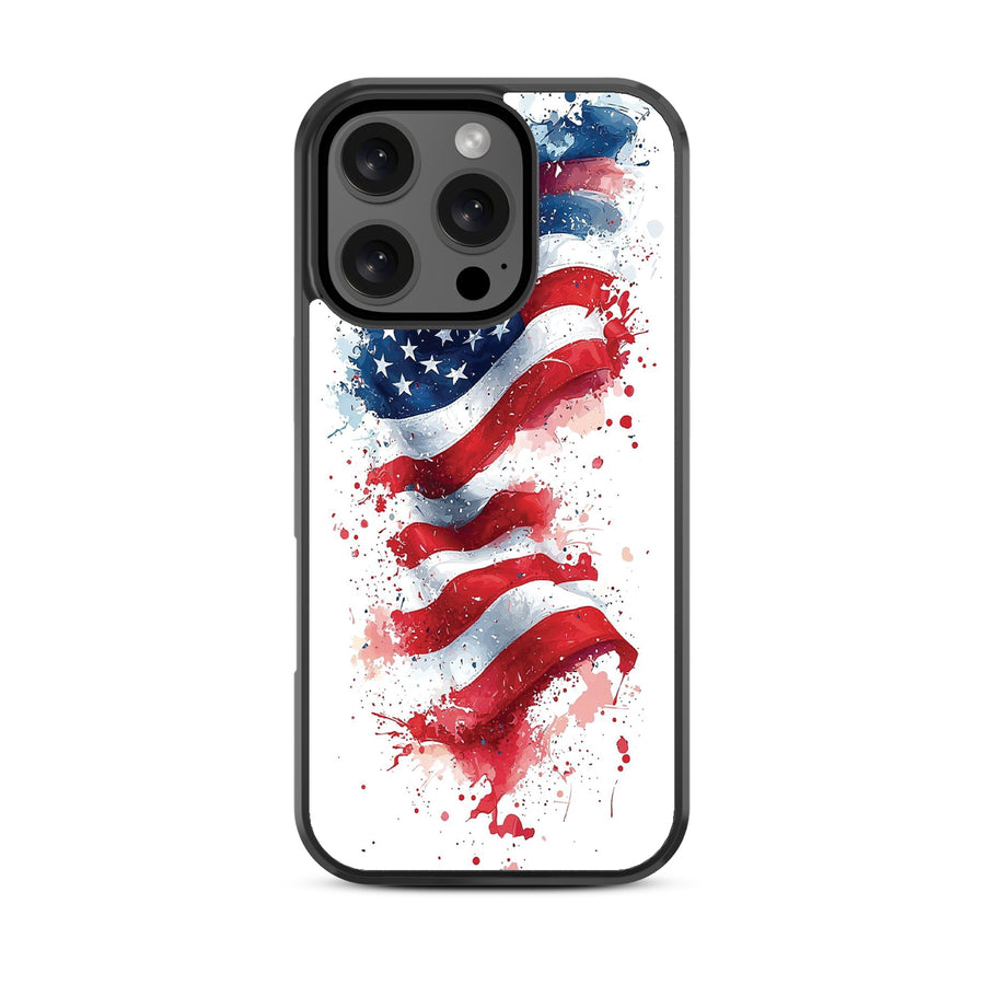 MyBat Design Lab Series Case for Apple iPhone 16 Pro - Patriotic Flag Painiting - MIP16PCSLESM346-3.jpg