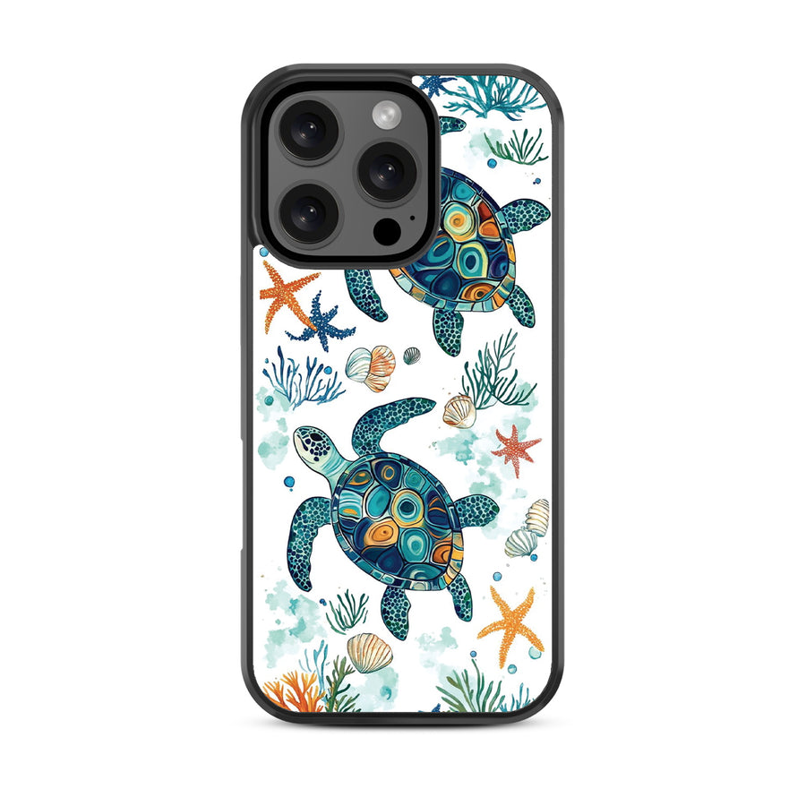 MyBat Design Lab Series Case for Apple iPhone 16 Pro - Sea Turtles - MIP16PCSLESM375-3.jpg