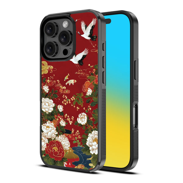 MyBat Design Lab Series Case for Apple iPhone 16 Pro - Crane and Koi Fish - MIP16PCSLESM391-2.jpg