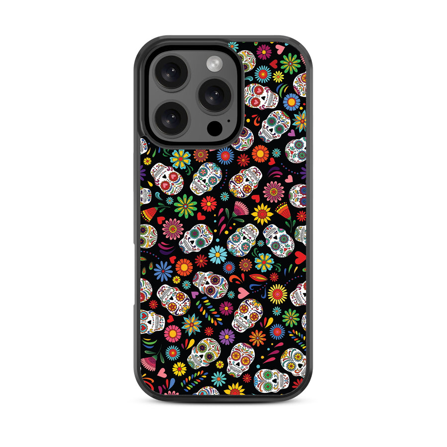 MyBat Design Lab Series Case for Apple iPhone 16 Pro - Fiesta Skulls - MIP16PCSLESM421-3.jpg