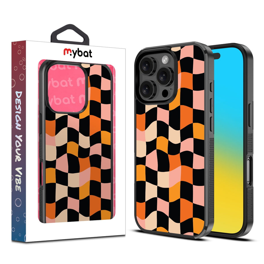 MyBat Design Lab Series Case for Apple iPhone 16 Pro - Groovy Check