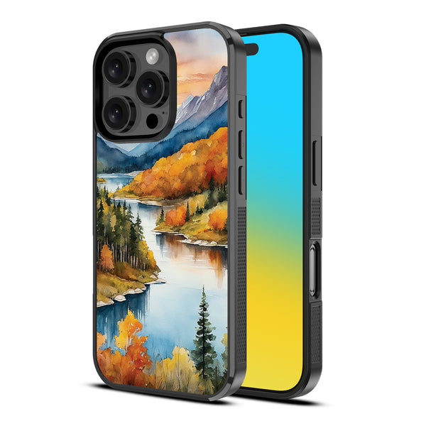 MyBat Design Lab Series Case for Apple iPhone 16 Pro - Impressionist Foliage - MIP16PCSLESM452-2.jpg