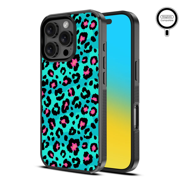 MyBat Design Lab Series MagSafe Case for Apple iPhone 16 Pro - Multicolor Leopard - MIP16PCSLESMSM004-2.jpg
