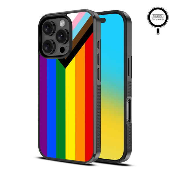 MyBat Design Lab Series MagSafe Case for Apple iPhone 16 Pro - LGBTQ+ Flag - MIP16PCSLESMSM034-2.jpg