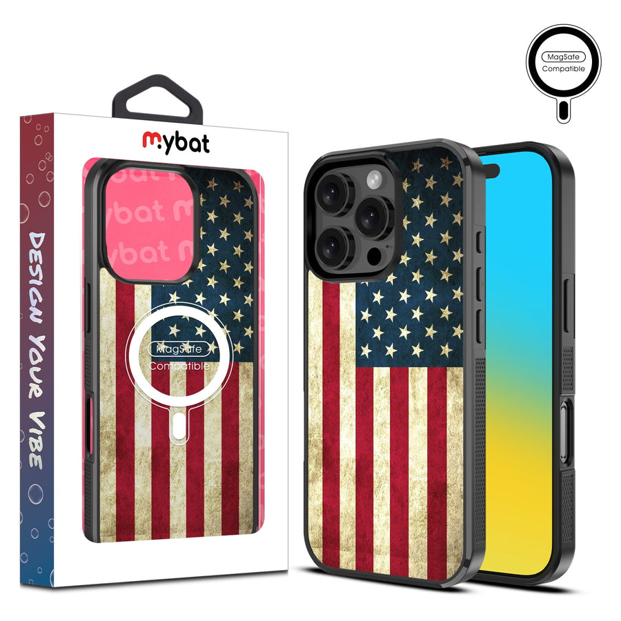 MyBat Design Lab Series MagSafe Case for Apple iPhone 16 Pro - American Flag