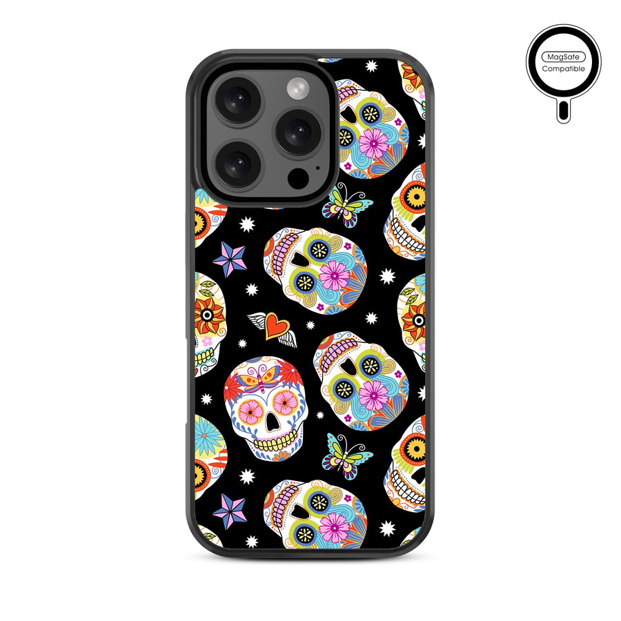 MyBat Design Lab Series MagSafe Case for Apple iPhone 16 Pro - Day of the Dead - MIP16PCSLESMSM056-3.jpg
