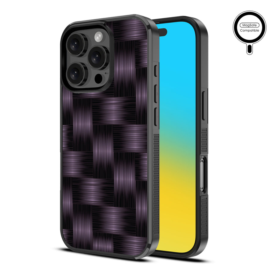 MyBat Design Lab Series MagSafe Case for Apple iPhone 16 Pro - Woven Carbon Fiber - MIP16PCSLESMSM085-2.jpg