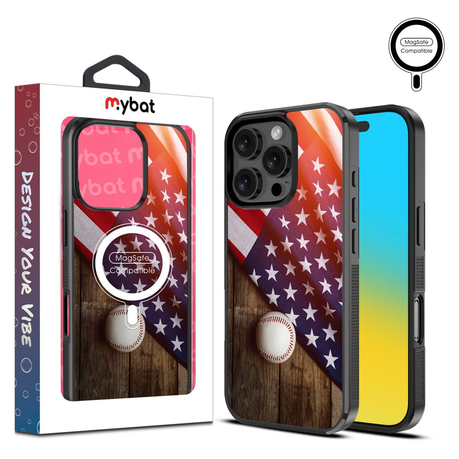 MyBat Design Lab Series MagSafe Case for Apple iPhone 16 Pro - Patriotic Pitch