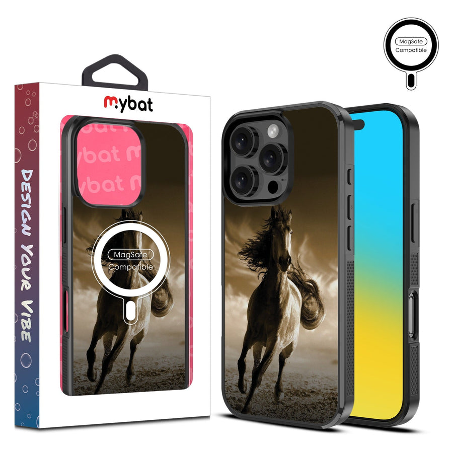 MyBat Design Lab Series MagSafe Case for Apple iPhone 16 Pro - Wild Horse
