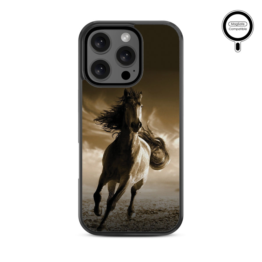 MyBat Design Lab Series MagSafe Case for Apple iPhone 16 Pro - Wild Horse - MIP16PCSLESMSM212-3.jpg