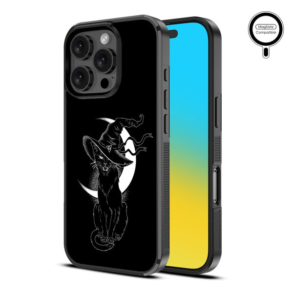 MyBat Design Lab Series MagSafe Case for Apple iPhone 16 Pro - Black Cat Magic - MIP16PCSLESMSM223-2.jpg