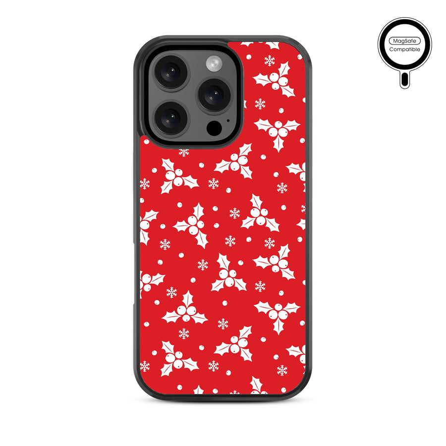 MyBat Design Lab Series MagSafe Case for Apple iPhone 16 Pro - Merry Mistletoe - MIP16PCSLESMSM290-3.jpg