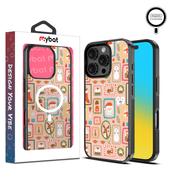 MyBat Design Lab Series MagSafe Case for Apple iPhone 16 Pro - Holiday Stamps - MIP16PCSLESMSM297-1.jpg