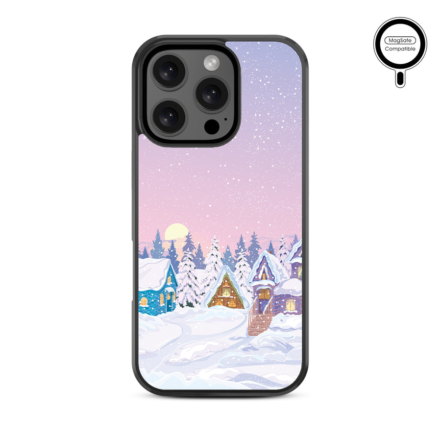 MyBat Design Lab Series MagSafe Case for Apple iPhone 16 Pro - Snow Globe Village - MIP16PCSLESMSM304-3.jpg