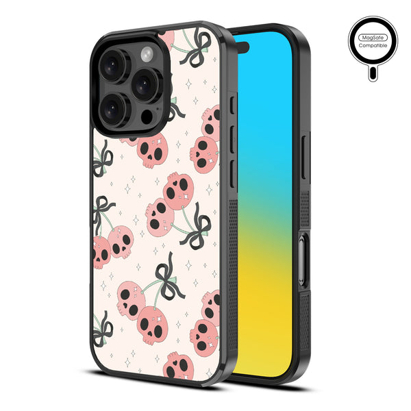 MyBat Design Lab Series MagSafe Case for Apple iPhone 16 Pro - Cherry Skulls - MIP16PCSLESMSM408-2.jpg