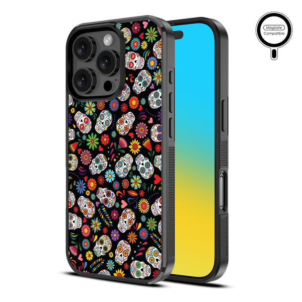 MyBat Design Lab Series MagSafe Case for Apple iPhone 16 Pro - Fiesta Skulls - MIP16PCSLESMSM421-2.jpg