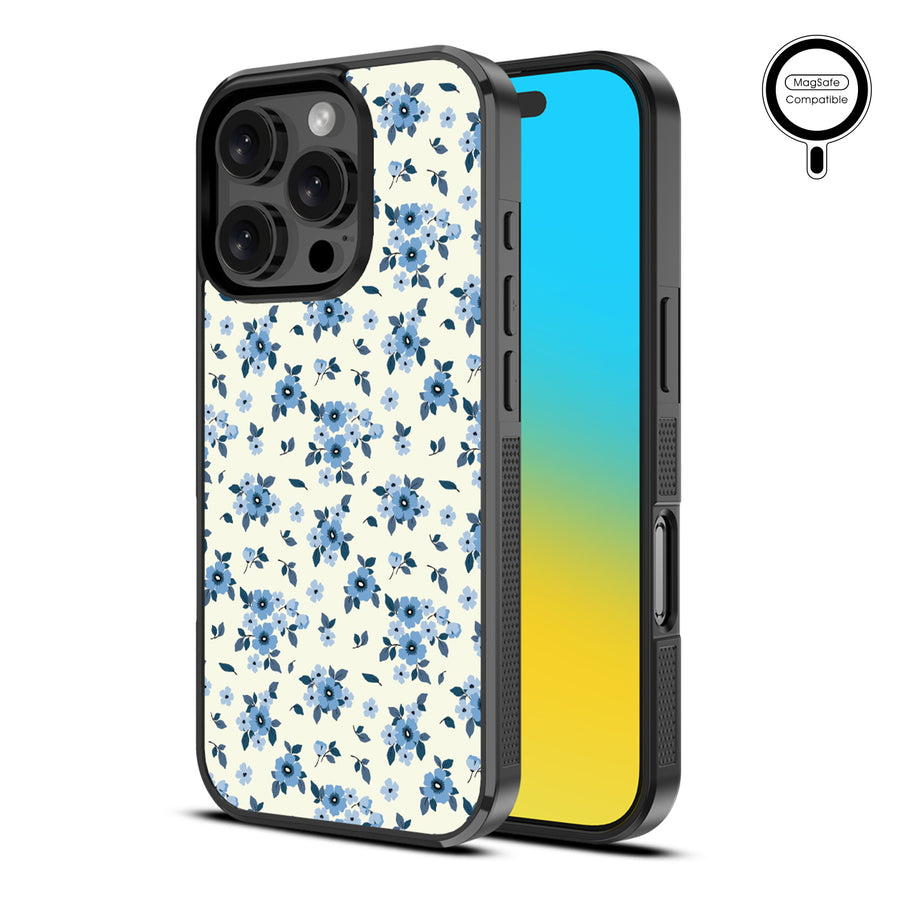 MyBat Design Lab Series MagSafe Case for Apple iPhone 16 Pro - Porcelain Petals - MIP16PCSLESMSM437-2.jpg