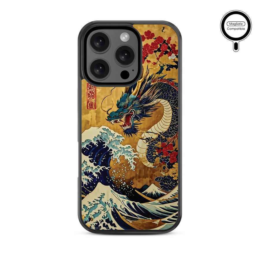 MyBat Design Lab Series MagSafe Case for Apple iPhone 16 Pro - Rising Dragon - MIP16PCSLESMSM455-3.jpg