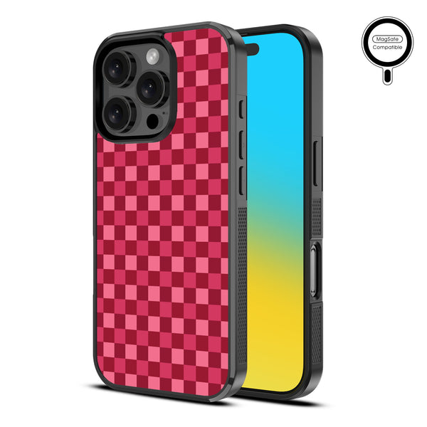 MyBat Design Lab Series MagSafe Case for Apple iPhone 16 Pro - Raspberry Check - MIP16PCSLESMSM481-2.jpg