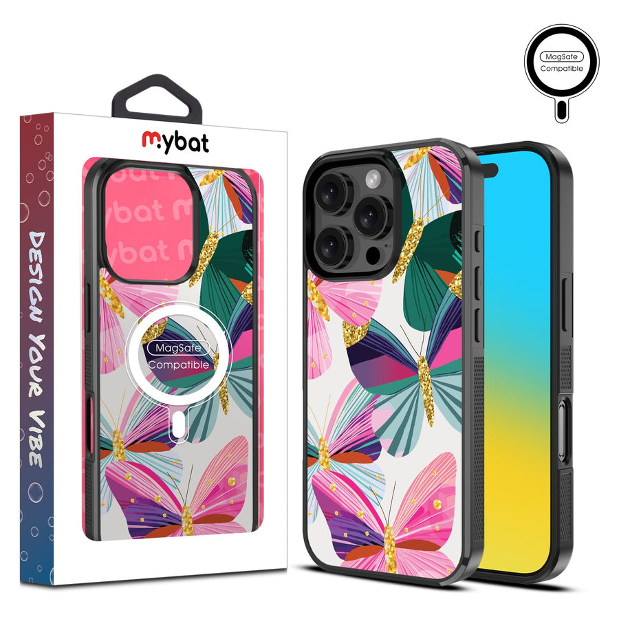 MyBat Design Lab Series MagSafe Case for Apple iPhone 16 Pro - Bright Flutter