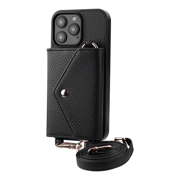 MyBat Posh Crossbody Wallet Case for Apple iPhone 16 Pro - Black - MIP16PCSLESS371-2.jpg
