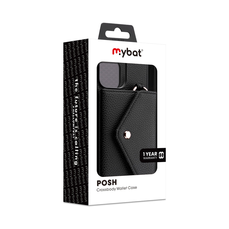 MyBat Posh Crossbody Wallet Case for Apple iPhone 16 Pro - Black - MIP16PCSLESS371-8.jpg