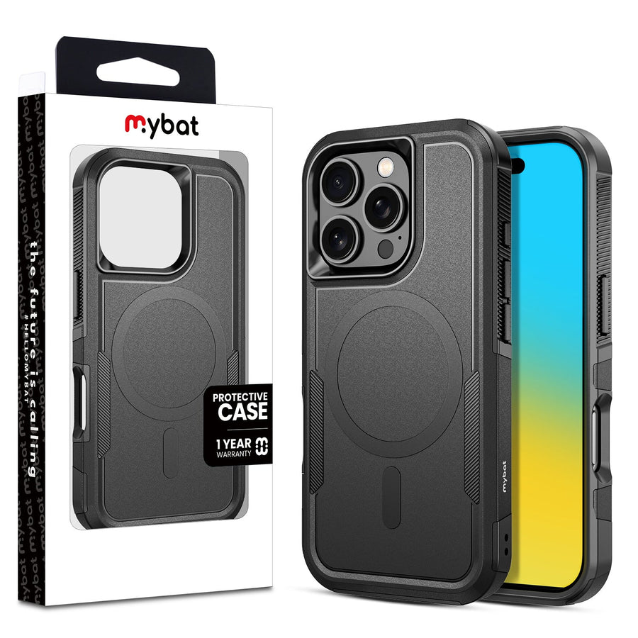 MyBat Fortress Series MagSafe Case for Apple iPhone 16 Pro - Black