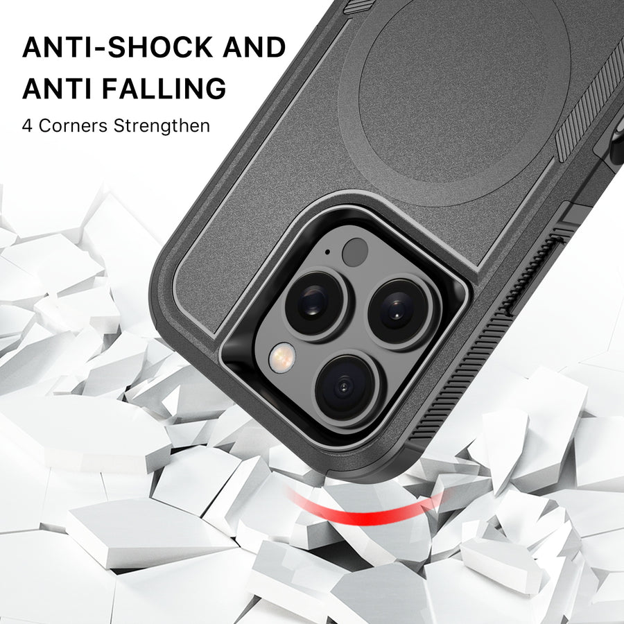 MyBat Fortress Series MagSafe Case for Apple iPhone 16 Pro - Black - MIP16PCSRSKMS301-3.jpg