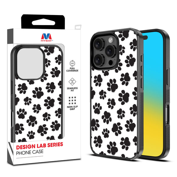 MyBat Design Lab Series Case for Apple iPhone 16 Pro Max - Black Paw Prints - MIP16PMCSLESM002-1.jpg