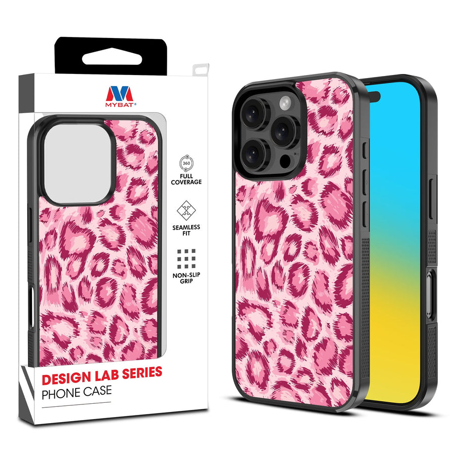 MyBat Design Lab Series Case for Apple iPhone 16 Pro Max - Pink Leopard Print