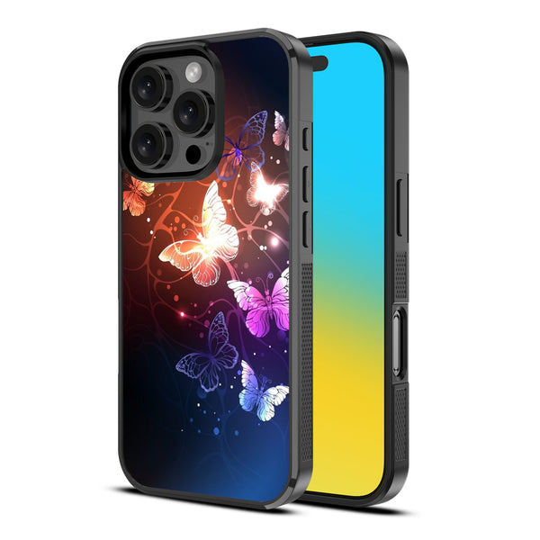 MyBat Design Lab Series Case for Apple iPhone 16 Pro Max - Neon Butterflies - MIP16PMCSLESM022-2.jpg