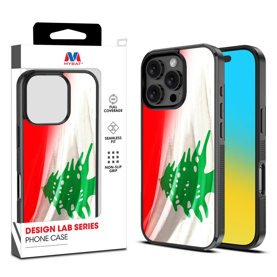 MyBat Design Lab Series Case for Apple iPhone 16 Pro Max - Lebanese Flag