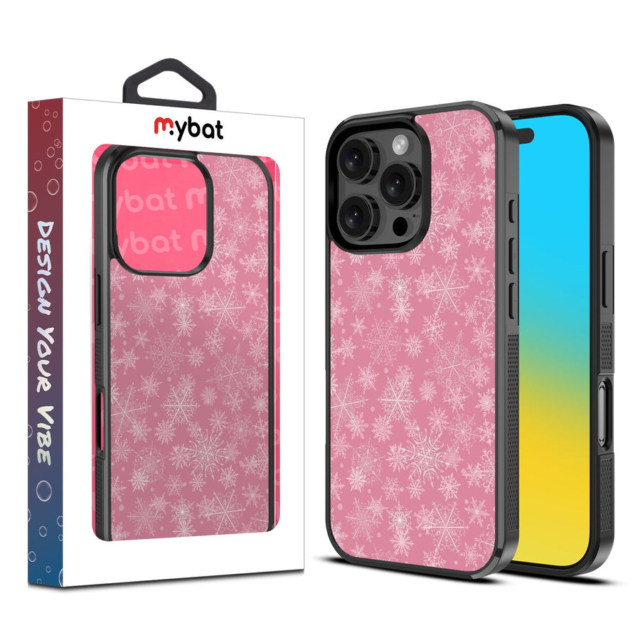 MyBat Design Lab Series Case for Apple iPhone 16 Pro Max - Pink Snowflakes