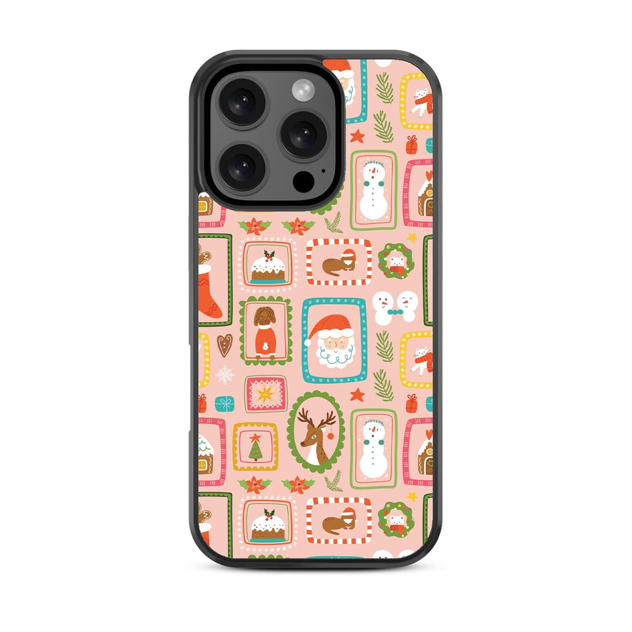 MyBat Design Lab Series Case for Apple iPhone 16 Pro Max - Holiday Stamps