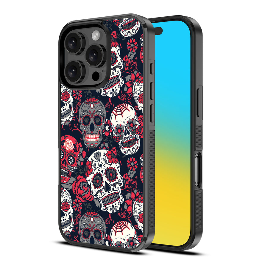 MyBat Design Lab Series Case for Apple iPhone 16 Pro Max - Sugar Rose Skulls - MIP16PMCSLESM418-2.jpg