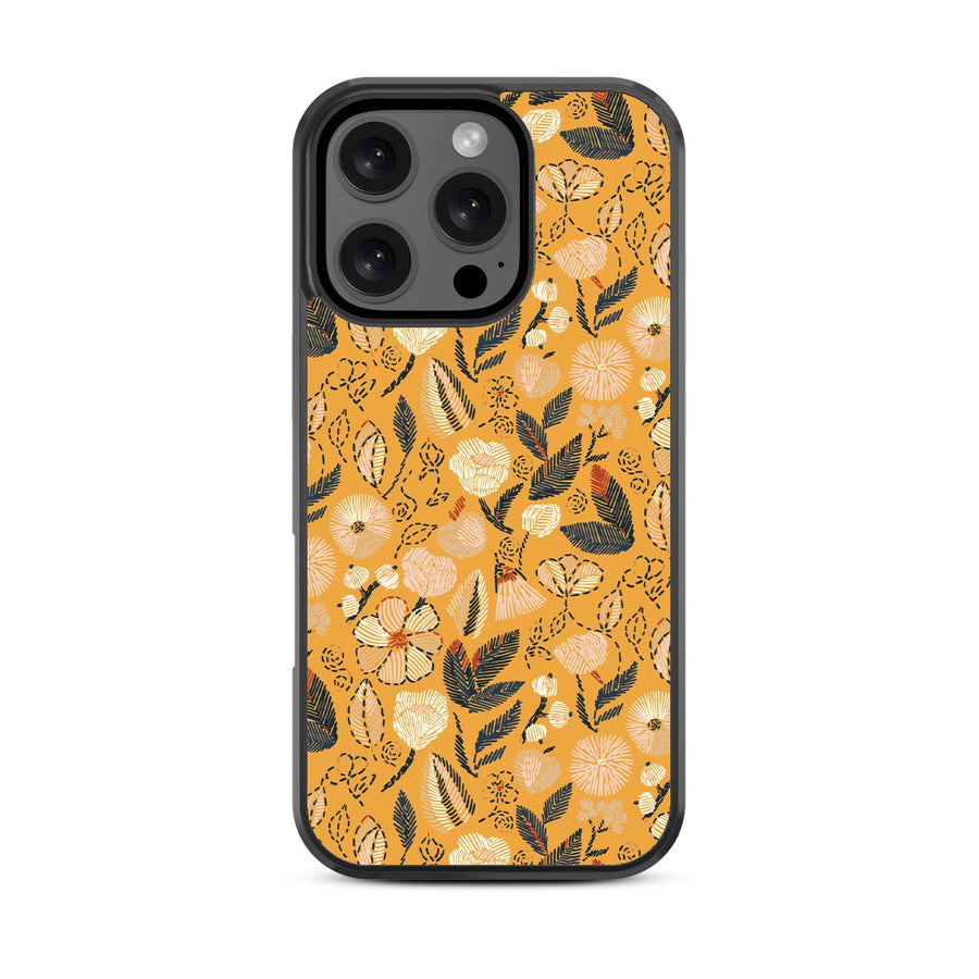 MyBat Design Lab Series Case for Apple iPhone 16 Pro Max - Floral Stitch