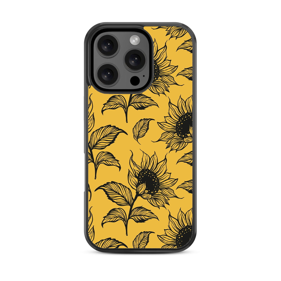 MyBat Design Lab Series Case for Apple iPhone 16 Pro Max - Golden Sunflowers