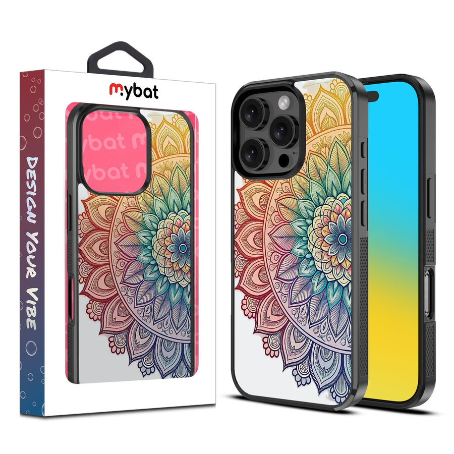 MyBat Design Lab Series Case for Apple iPhone 16 Pro Max - Rainbow Mandala