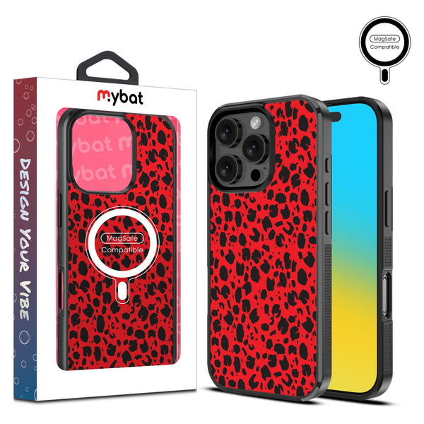 MyBat Design Lab Series MagSafe Case for Apple iPhone 16 Pro Max - Red Leopard Print - MIP16PMCSLESMSM008-1.jpg