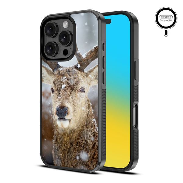MyBat Design Lab Series MagSafe Case for Apple iPhone 16 Pro Max - Deer in Winter - MIP16PMCSLESMSM024-2.jpg