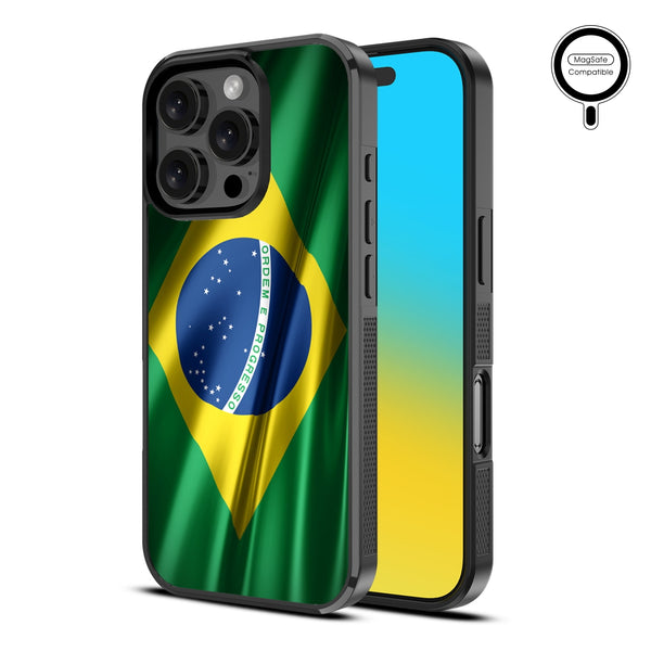 MyBat Design Lab Series MagSafe Case for Apple iPhone 16 Pro Max - Brazilian Flag - MIP16PMCSLESMSM038-2.jpg