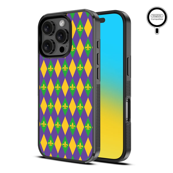 MyBat Design Lab Series MagSafe Case for Apple iPhone 16 Pro Max - Mardi Gras - MIP16PMCSLESMSM057-2.jpg