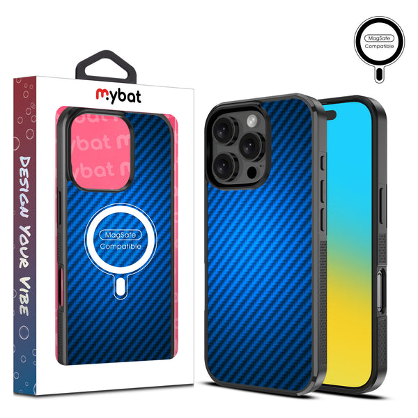 MyBat Design Lab Series MagSafe Case for Apple iPhone 16 Pro Max - Blue Carbon Fiber - MIP16PMCSLESMSM084-1.jpg