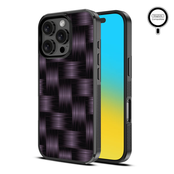 MyBat Design Lab Series MagSafe Case for Apple iPhone 16 Pro Max - Woven Carbon Fiber - MIP16PMCSLESMSM085-2.jpg