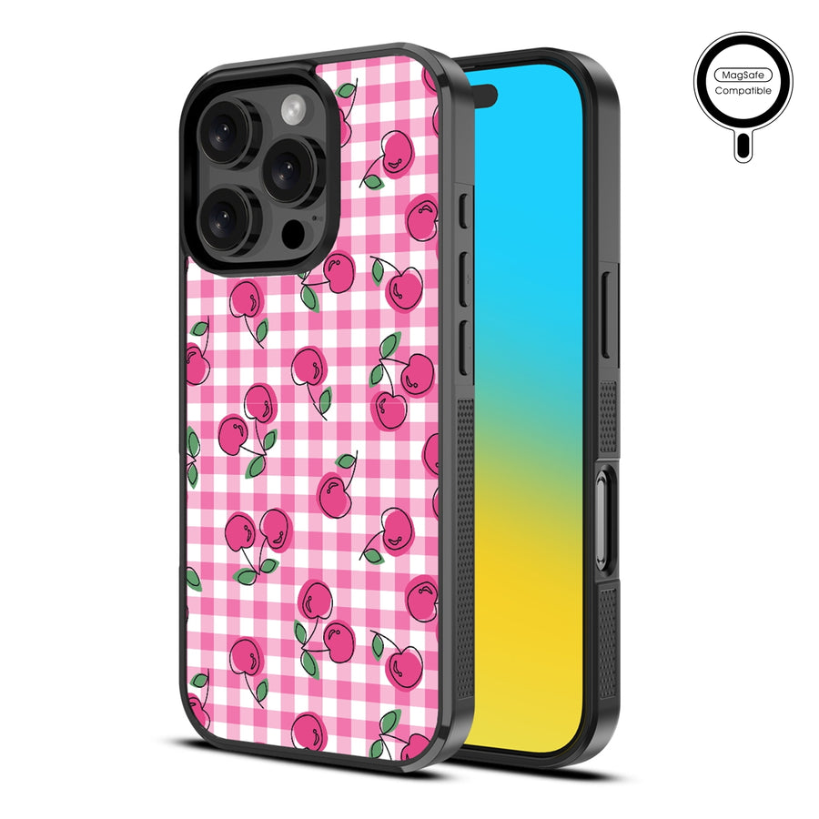 MyBat Design Lab Series MagSafe Case for Apple iPhone 16 Pro Max - Pink Cherries - MIP16PMCSLESMSM100-2.jpg