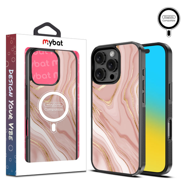MyBat Design Lab Series MagSafe Case for Apple iPhone 16 Pro Max - Pink Marble - MIP16PMCSLESMSM107-1.jpg