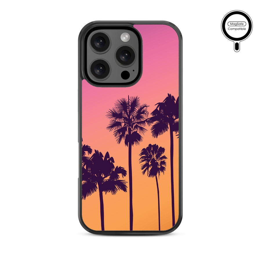 MyBat Design Lab Series MagSafe Case for Apple iPhone 16 Pro Max - Palm Tree Sunset