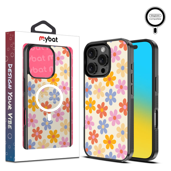 MyBat Design Lab Series MagSafe Case for Apple iPhone 16 Pro Max - Retro Daisies - MIP16PMCSLESMSM137-1.jpg