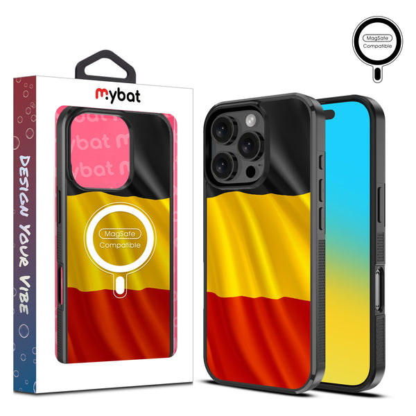 MyBat Design Lab Series MagSafe Case for Apple iPhone 16 Pro Max - Belgium Flag - MIP16PMCSLESMSM142-1.jpg